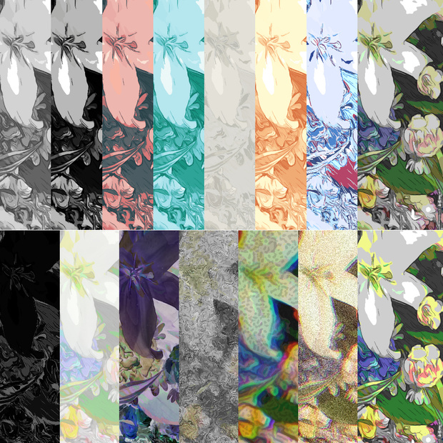 花柄 製作用テクスチャ＆free VRoid衣装