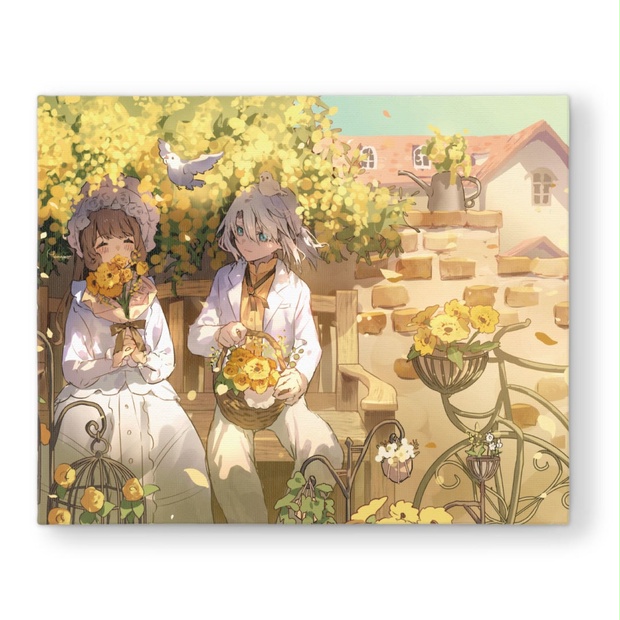 【受注6/7まで】Flowery smile　F3キャンバスアート