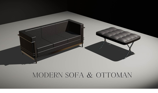 ModernSofa＆Ottoman