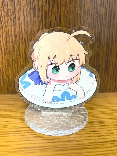セイバーさんの浮き輪でぷかぷかアクスタ - 傘立て - BOOTH