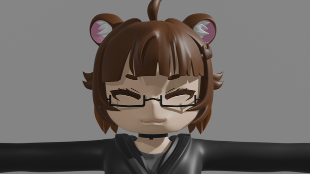 Chibi Bear "Sushi" Model (ちび 3Dモデル)