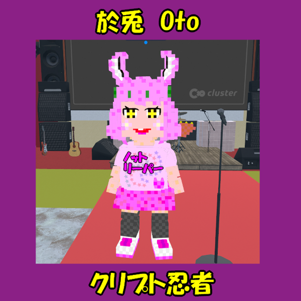 ボクセルアバター(クリプト忍者 Oto)