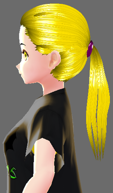 vroid studio ponytail hair preset