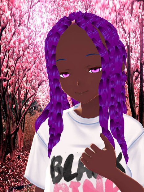 Vroid studio cornrows hair presset dl