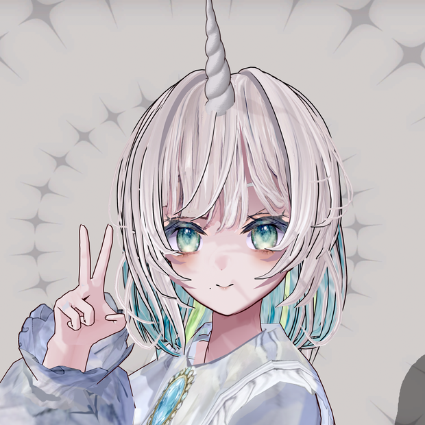 [vroid＋vrm]　推角 折