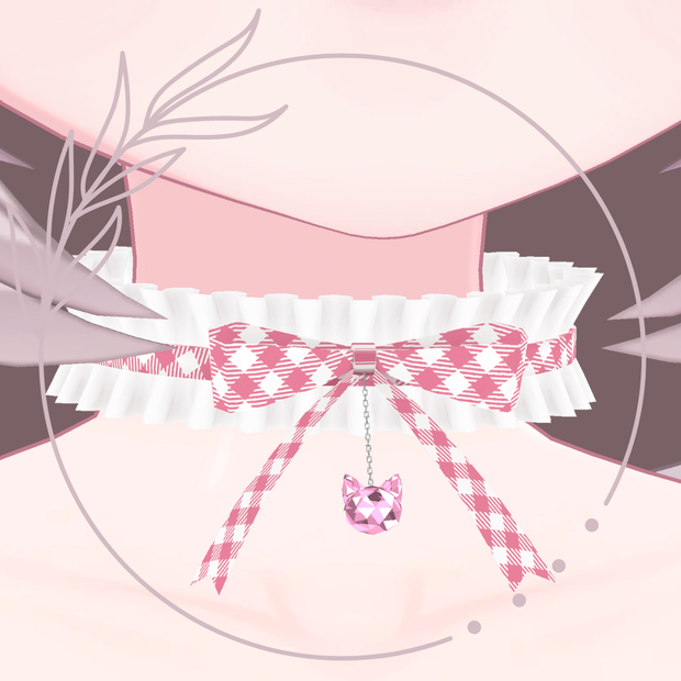 【3Dモデル】にゃんこチョーカー（Cat Choker）【VRChat想定】