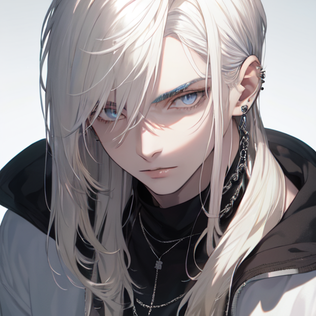 【アイコン】銀髪男性【セット】