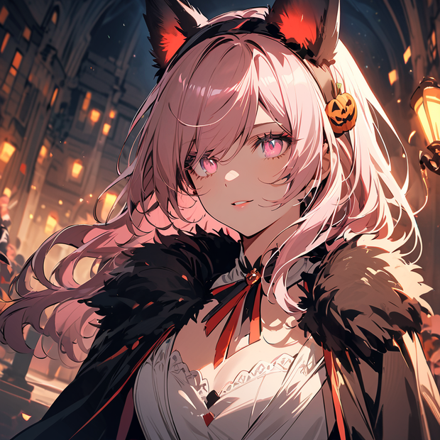【アイコン】ハロウィン仮装女性【20枚セット】