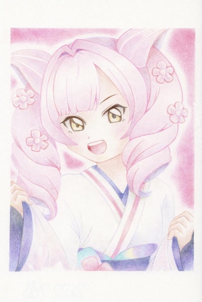 ルザミーネSR 手描きイラスト
