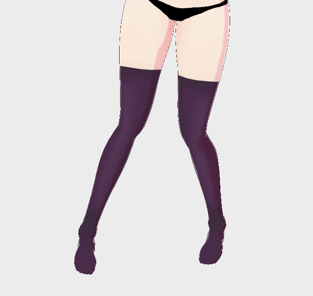 Plain color vroid socks variety