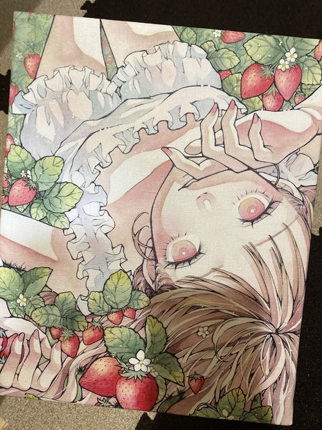 とあるお茶 イラストグッズセット キャンバス、缶バッジ