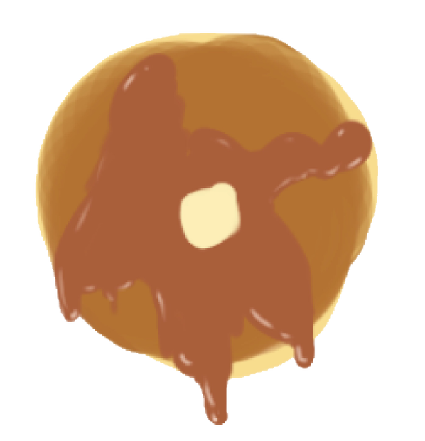 投げつけるパンケーキ