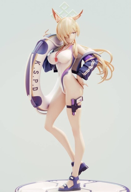 ブルーアーカイブ　水着カンナ　ガレージキット
