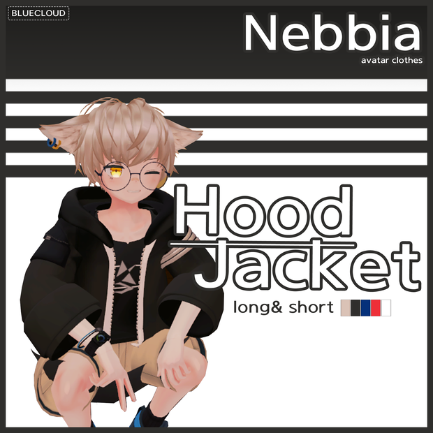 【3Dモデル】 [ネビア] Nebbia - Hood jacket[🚫Stop selling]