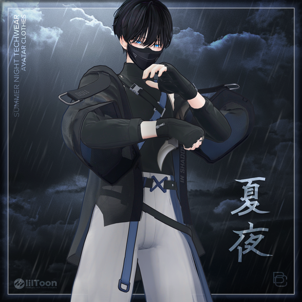 [水瀬, 狛乃, +Head, 怜-Rei, Demian] Summer Night Techwear