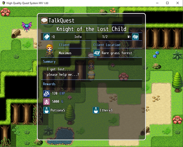 [MV/MZ] High Quality Quest System (English Version)