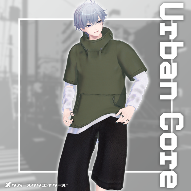 男性アバター向け衣装『Urban Core - レイヤード・テックウェア』 - By  MDR / CP55