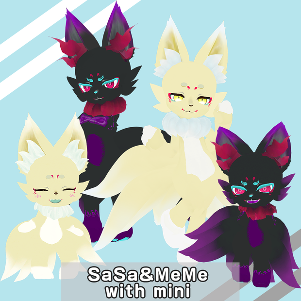 【VRChat想定】オリジナル3Dケモノモデル【VRoid】#MxU工房