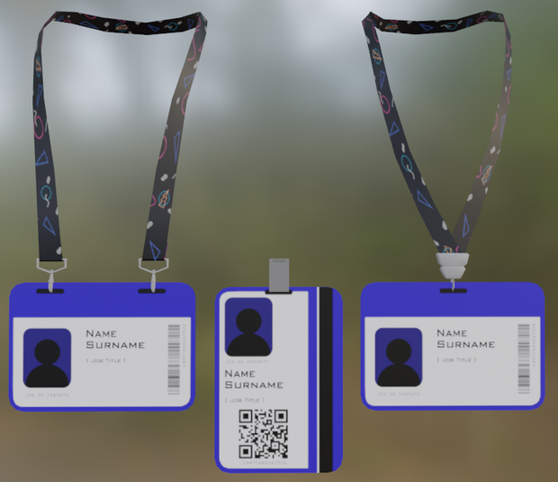 [VRCFury] Lanyard Nametag Pack