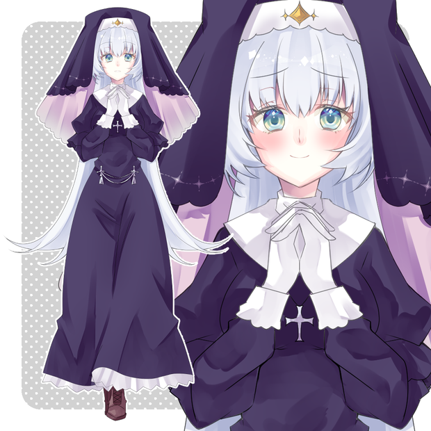 【無料】立ち絵　シスター