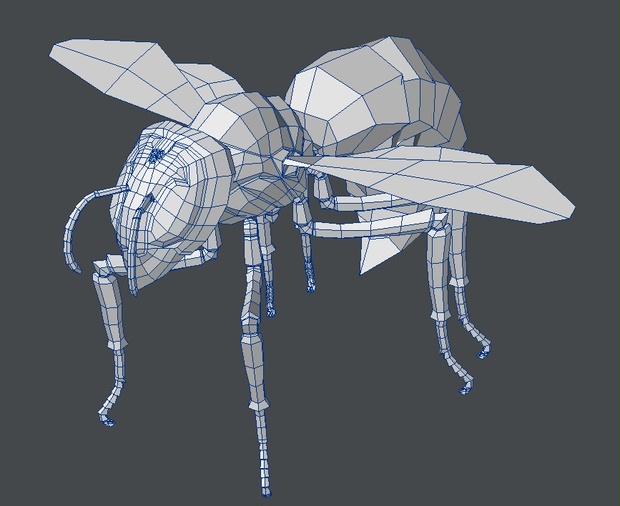3Dモデル スズメバチ - 折形工房(Sekkei-koubou) - BOOTH