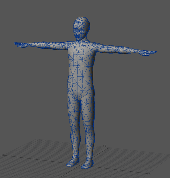 [Lightwave3D]ローポリゴン人間素体セットアップデータ