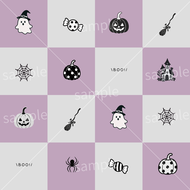 【ハロウィン】ゴースト・かぼちゃ柄｜素材・デジタルペーパー