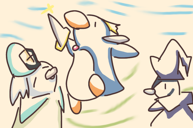 遊戯王　ペンギン勇者　プレイマット