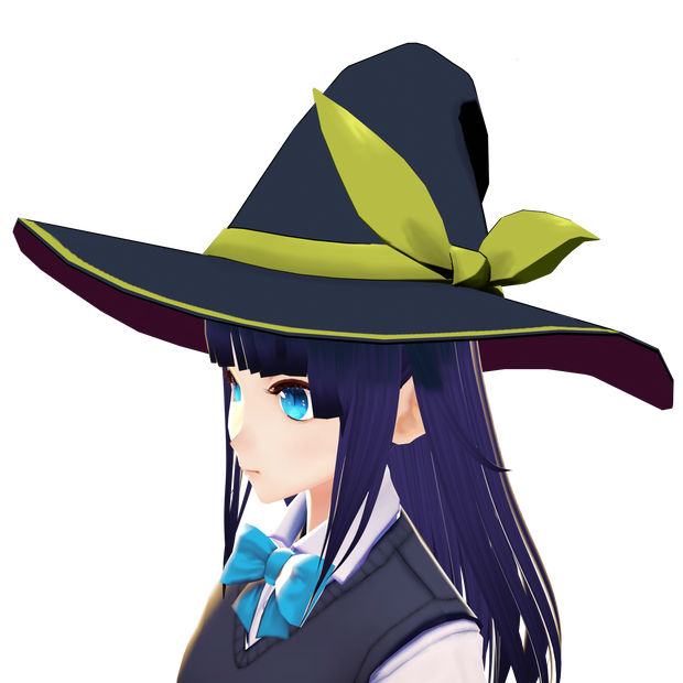 【オリジナル3Dモデル】魔女の帽子