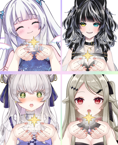 【Vtuber素材】星を手にする素材【高画質＋商用利用権】
