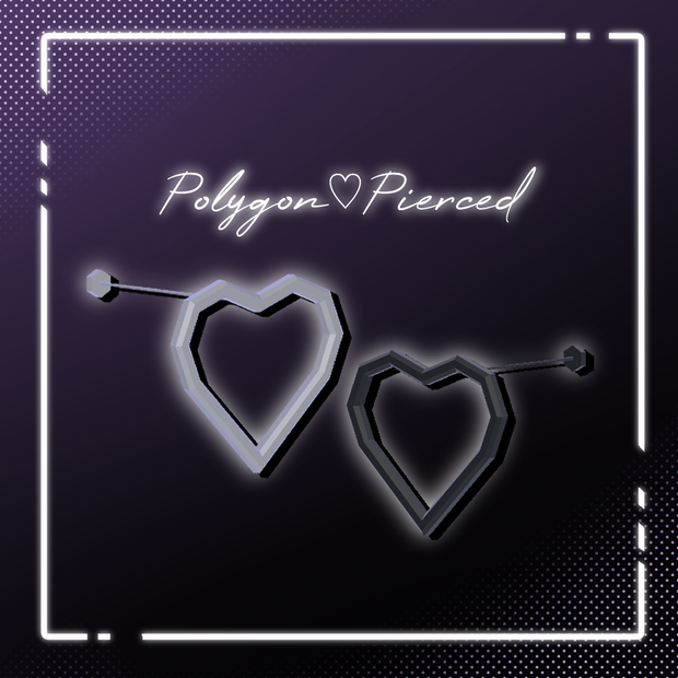 【無料】-Polygon♡Pierced-【全アバター使用可】