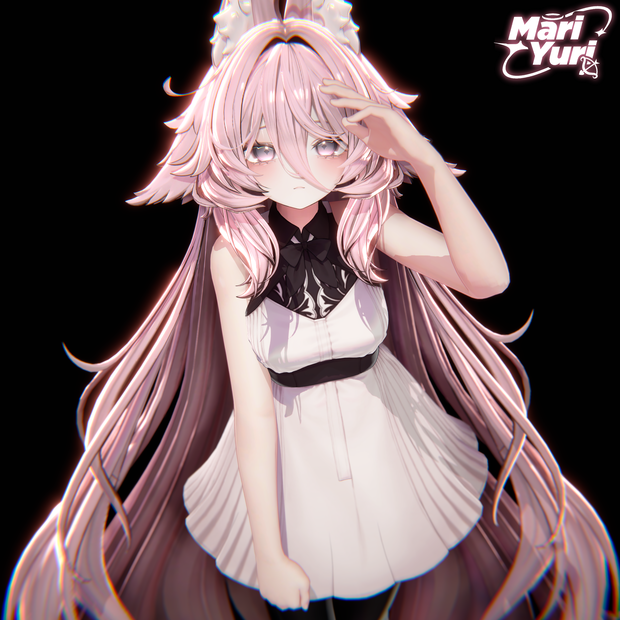 【16アバター対応 VRC Hair】ふわとろロングロングロングヘア