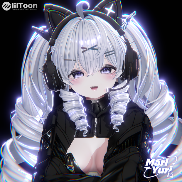 【14アバター対応 VRC Hair】Twinkle☆Cat