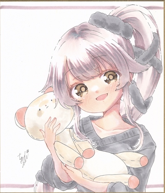 アナログコピック手描き中色紙 艦これ 由良 - ちまめーちょ - BOOTH