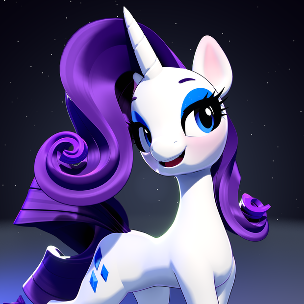 Rarity - Fully rigged model for Blender 5.0+