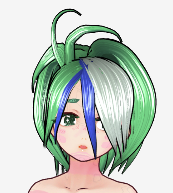 【.VRM&.PMX・オリジナル】第3弾mixfoolVヘアヌード素体6体セット　単体販売もしています