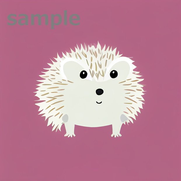 ちょこんなハリネズミ（画像）