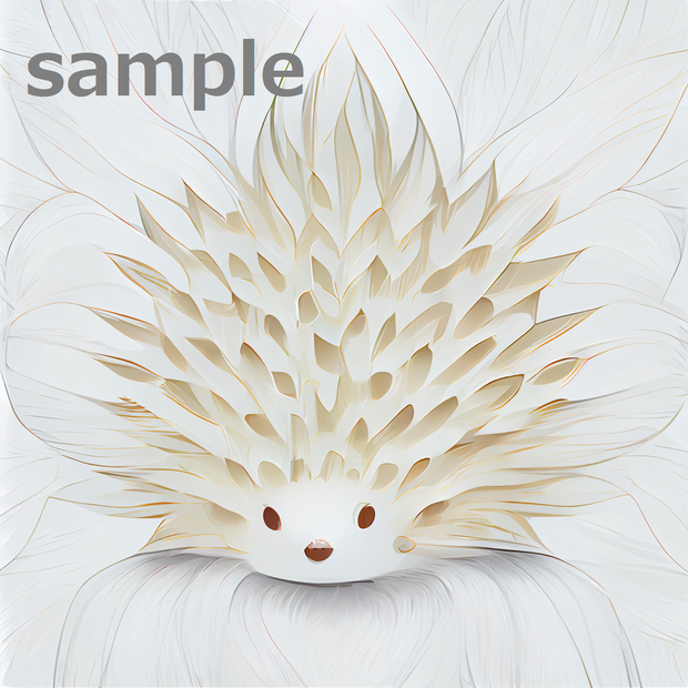 白ハリネズミ（画像）