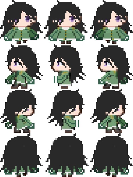 【ピクスクアバター】長髪縁ちゃん