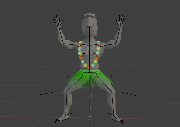 踊るモアイ