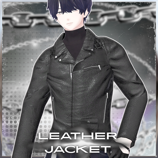 【4avater】LEATHER JACKET