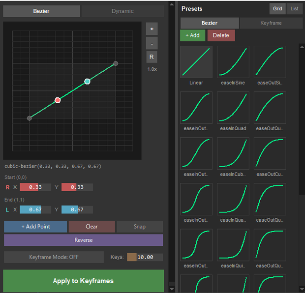 【blender アドオン】curve editor