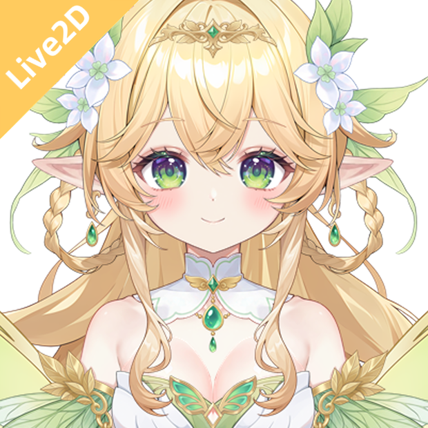 【限定一点】Blonde Elf Girl【Live2Dモデル】