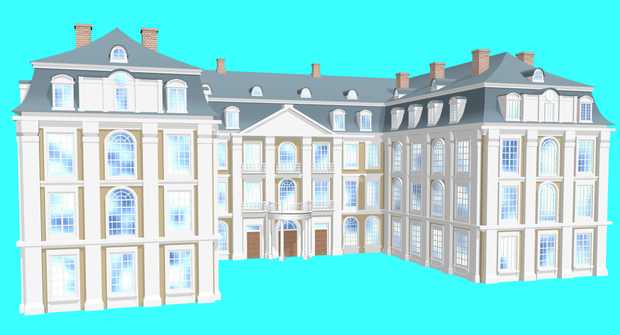 3Dモデル　洋館04