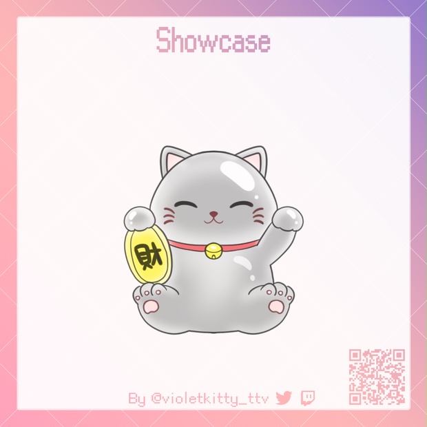 【配信素材】招き猫Twitch Hype Cup Tip Jar for streamlabs 貓貓商店 BOOTH