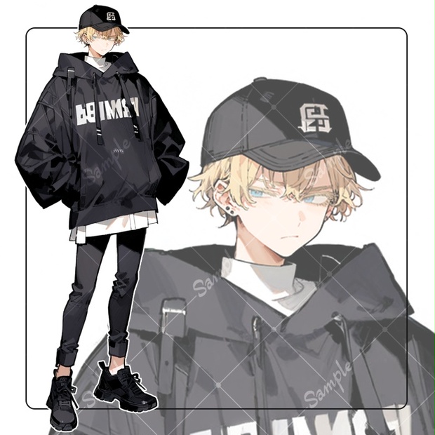 立ち絵素材04 男性 私服 立ち絵素材shop Booth 6218