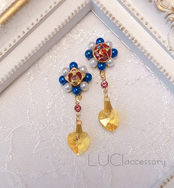 【セーラームーン】スワロフスキーピアス - LUCIaccessory - BOOTH