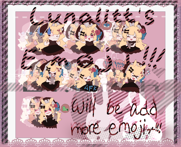 【ルーナリット/lunalitt】颜文字/EMOJI!!!持续更新中！！！！