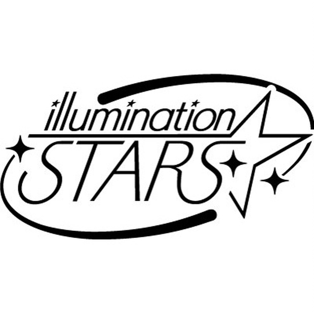 カッティングステッカー Illumination Stars イルミネーションスターズ ロゴb 横cm Sided Booth