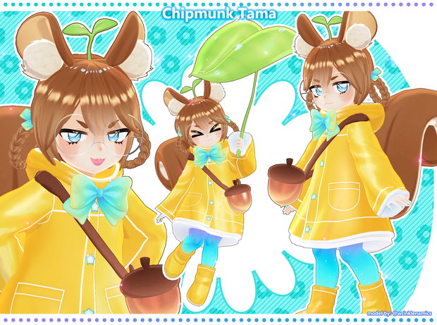 Chipmunk Tama - VRC Ready ✩